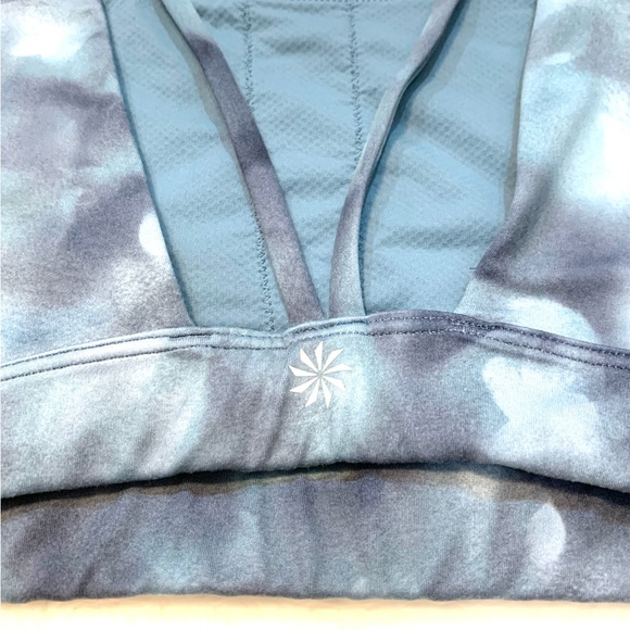 Athleta Exhale Sports Bra - Serene Riviera Blue - Picture 5 of 10